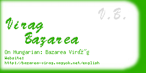 virag bazarea business card